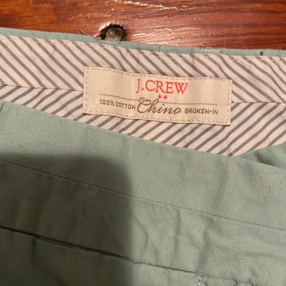 Mint JCrew Chino Shorts - Picture 2 of 4